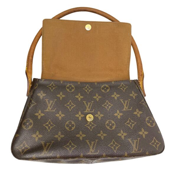 Louis Vuitton Looping MM Monogram Canvas Bag Authentic Vintage Shoulder Handbag - Picture 9 of 16